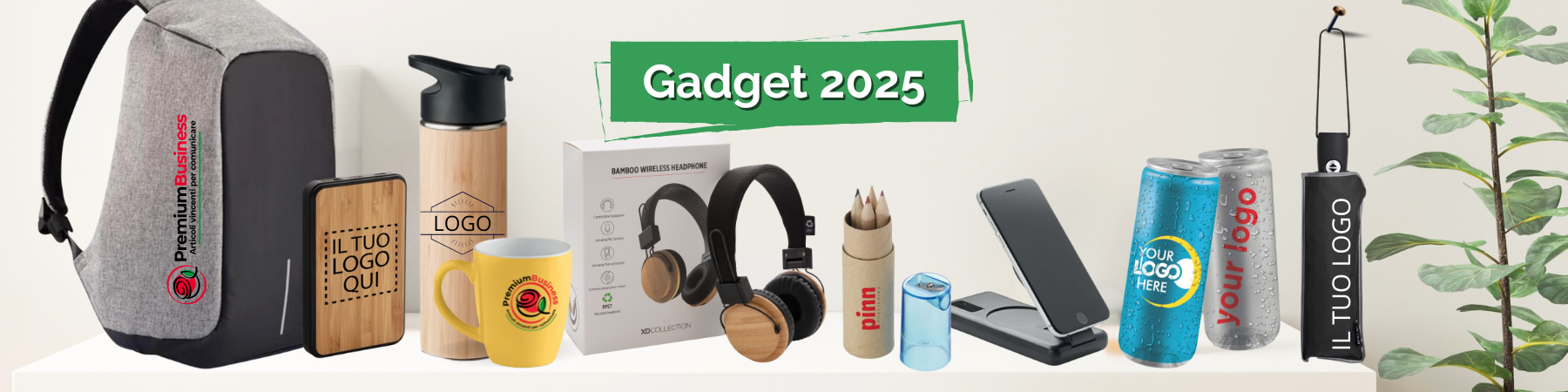 Gadget Personalizzati 2025 Catalogo online: zaini, borracce, tazze, ombrelli e gadget tecnologici per promuovere il tuo business